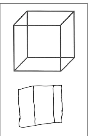 図 2-11 立方体模写・実例（作田式： 8 点）
