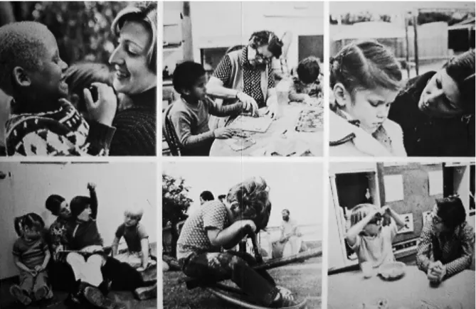 図 3 The Blind Childrens Center (Los Angels, USA) のリーフレット．本施設は 1938 年から開設されている私設の乳幼 児視覚障害施設である．