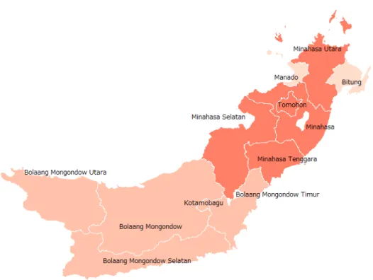 図 1 北スラウェシ州 (2011 年 )