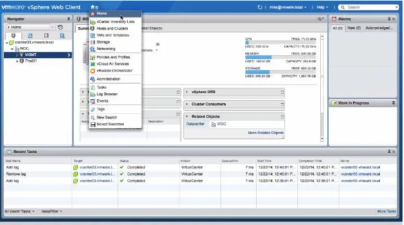 図 6：  vSphere Web Client の操作性に関する機能強化