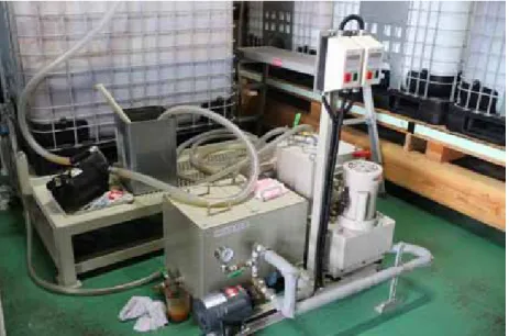 Fig. 3-8  (株)  ダイキアクシス社製，D･OiL 200A 原料前処理部外観 