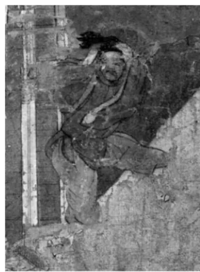 図 ５  「年中行事絵巻住吉家伝来模本」    第 ４ 第 17 紙部分 図 ６  東院絵殿旧蔵「聖徳太子絵伝」第 ６ 面部分  図 ７  東院絵殿旧蔵「聖徳太子絵伝」     第 ６ 面部分図４  東院絵殿旧蔵「聖徳太子絵伝」第 ６ 面部分 図８ 「年中行事絵巻住吉家伝来模本」     巻 ８ 第 ９ 紙部分