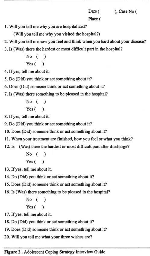 Figure  2  .  Adolescent  Coping  Strategy  Interview  Guide