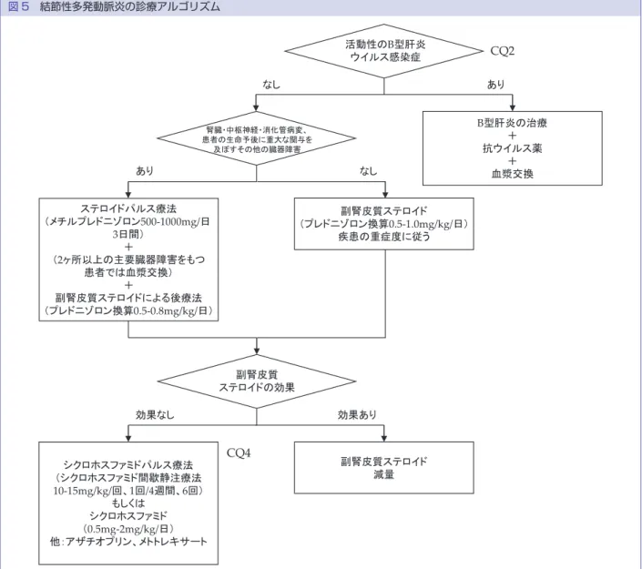 図 5　結節性多発動脈炎の診療アルゴリズム