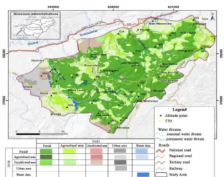 Figure 6. Simulated land use map for 2040 