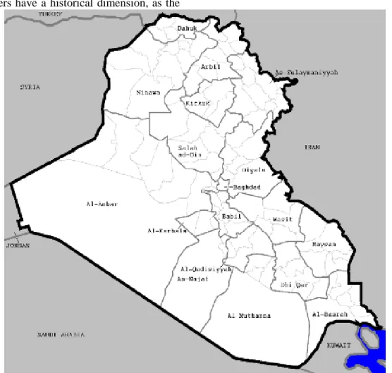 Figure 1. Map of Karbala [5] 