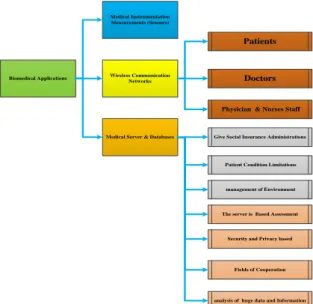 Figure 2. Biomedical applications with mobile wireless  networks 