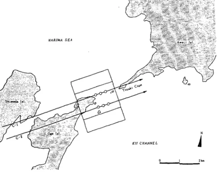 Fig.  3.  Flight  course  and  shooting  points  of  the  synchronized  photographing   by  a  pair  of  airplanes