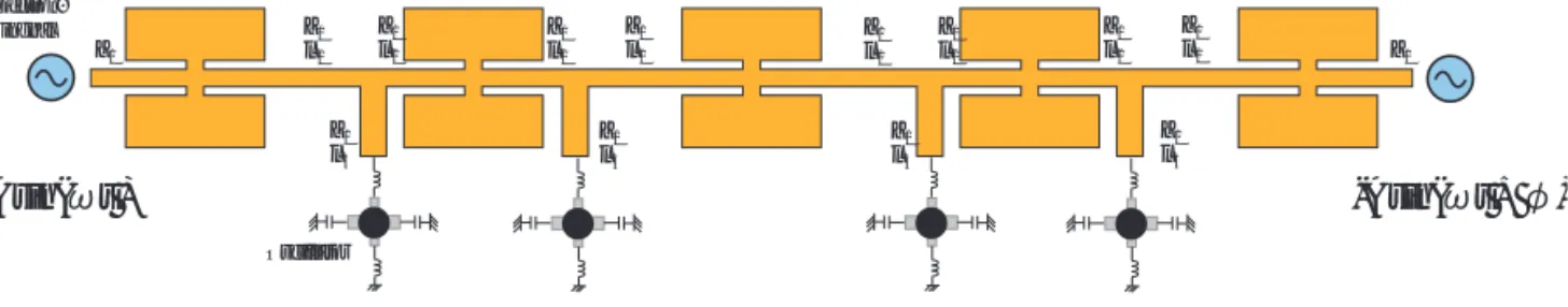 図 2 デュアルフィードパッチアンテナ Fig. 2 dual-feed patch antenna