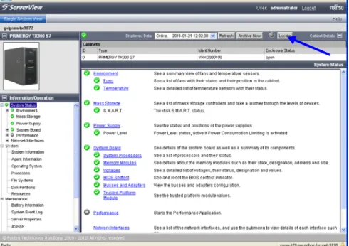 図 9: ServerView [server_name] 画面