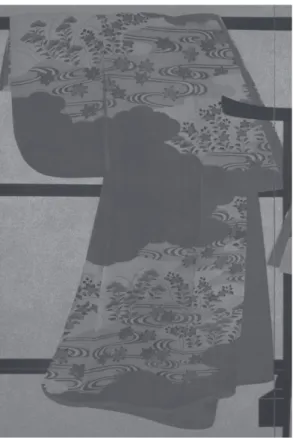 図 17 流水紅葉秋草模様小袖  国立歴史民俗博物館蔵 図 18  『近松時代風俗展覧会図録』所載の   流水紅葉秋草模様小袖  個人蔵