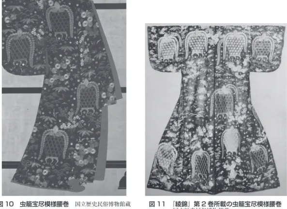 図 8 草花滝模様小袖  国立歴史民俗博物館蔵