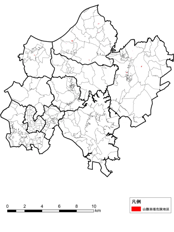 図 2.1.16  山腹崩壊危険地区図 