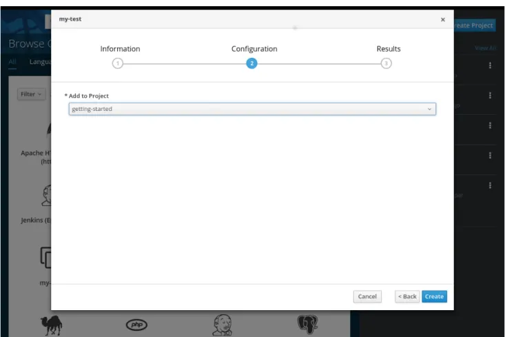 図 3.2 my-test  のプロビジョニング のプロビジョニング
