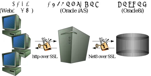 図 6-1： ： ： SSL ： による による による による 3 層構造システムのセキュリティ 層構造システムのセキュリティ 層構造システムのセキュリティ 層構造システムのセキュリティ