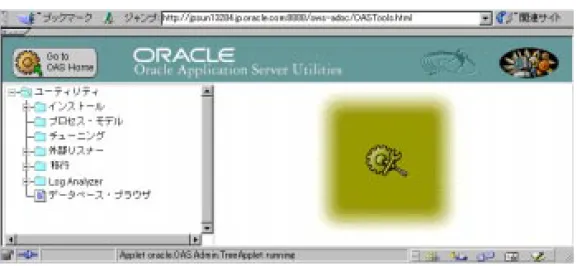 図 1-5  Oracle Application Server ユーティリティ ユーティリティ ユーティリティ ユーティリティ