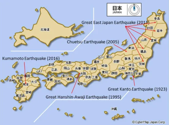 Figure 1 Map of Japan 