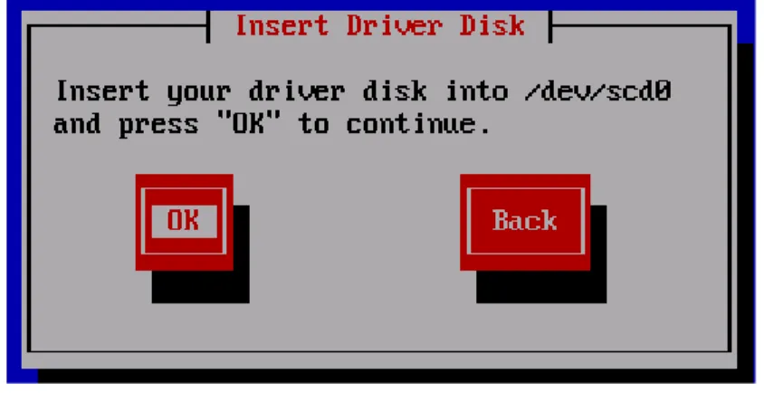 図 3-3 ． Insert Driver Disk 