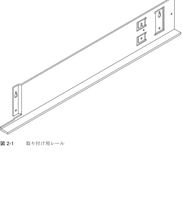 図 2-1  取り付け用レール
