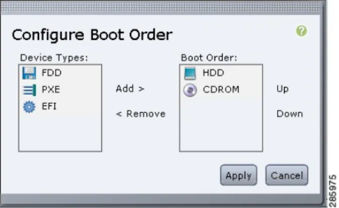 図 6：[Configure Boot Order] ダイアログボックス