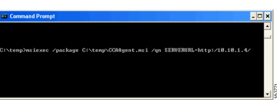 図 10-7 コマンド プロンプトへの「 msiexec 」の入力