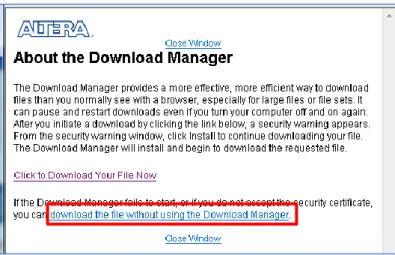 図 3-1-6  Download Manager 画面 