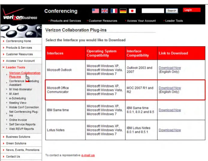 図  1-1:Verizon Collaboration Plug-in