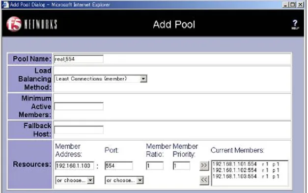 図 1 pool の作成(1) 