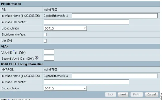 図 26-10  に示されているような、 [MPLS Link Attribute Editor - Interface]  ウィンドウが表示されます。