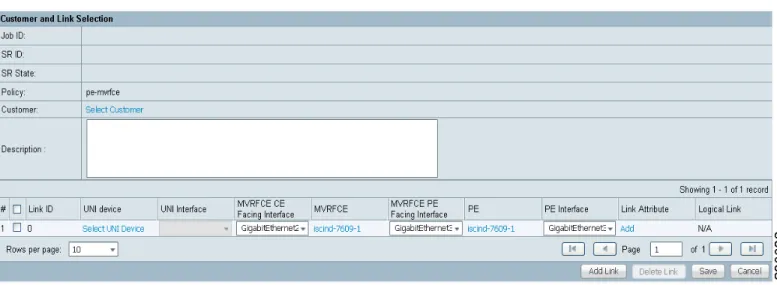 図 26-12  のように  [MPLS Service Request Editor]  ウィンドウが再表示されます。