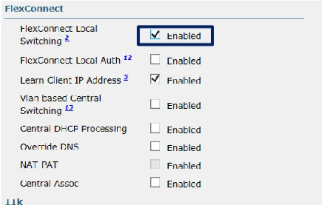 図  22  Flex  Connect  設定画面 