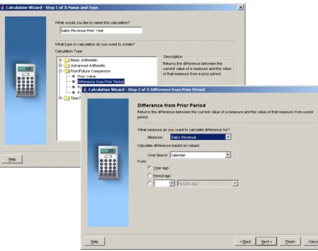 図 4 ： Oracle Spreadsheet Add-In Calculation Builder ウィザード