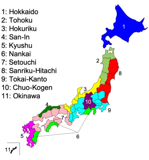 Figure 1: Sekiguchi Climate Classification 