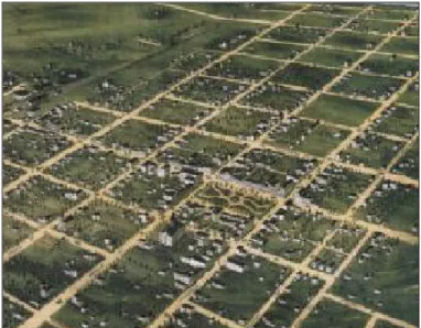 Figure 3.12 The lay out of grid city for the experimental study. 