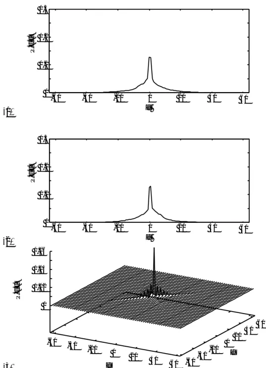 Fig. 4.6: Probability density functions of the spatial gradients of the sound pressure shown in Fig