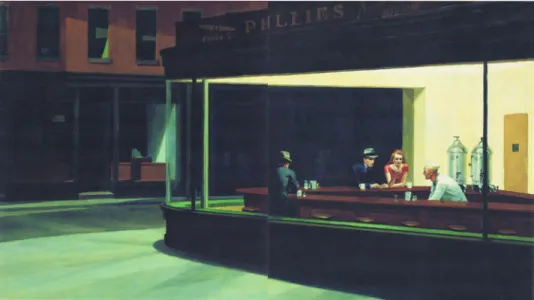 図 Edward Hopper, Nighthawks, 1942（Renner, 78-9）