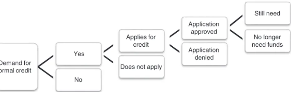 Figure 1 Process of applying for and obtaining formal credit