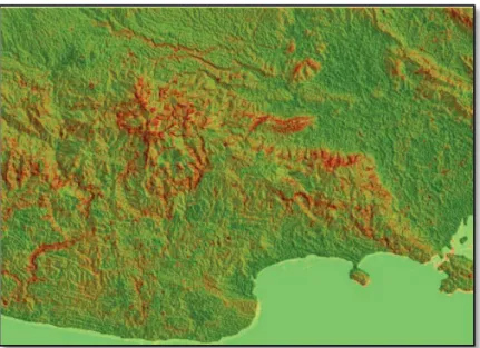 Figure 3. Slope aspect analysis in study area. 