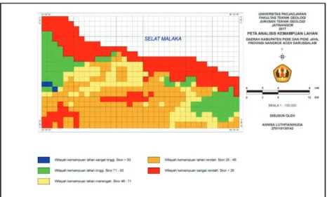 Figure 2. Map of Land Capability Analysis 