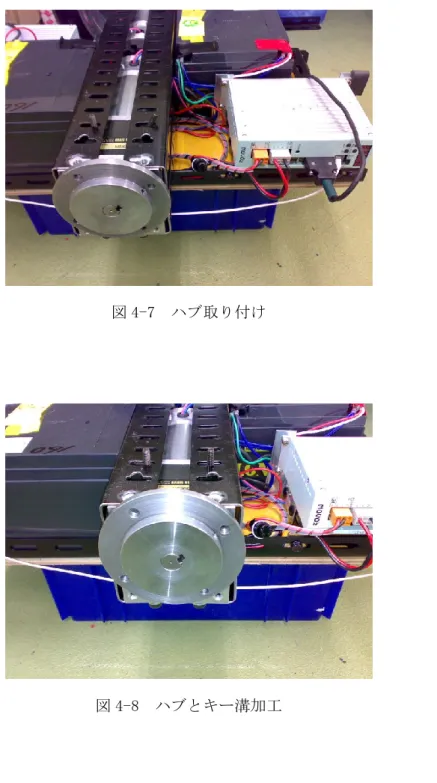 図 4-8  ハブとキー溝加工 