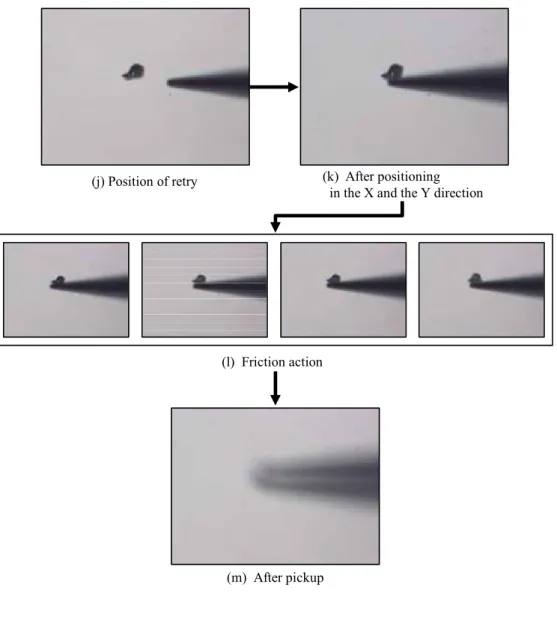 図  4.12 砥粒 1 の自動把持の結果画像 (3) 