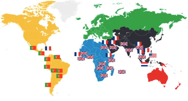 Figure 2.7: Domination of British colony in many developing countries  Source: Google Image 