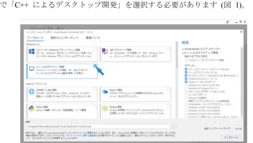 図   1 Visual Studio Community 2017  のインストーラ