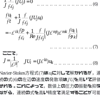 Fig. 2 Collocated grid on two dimensional plane.