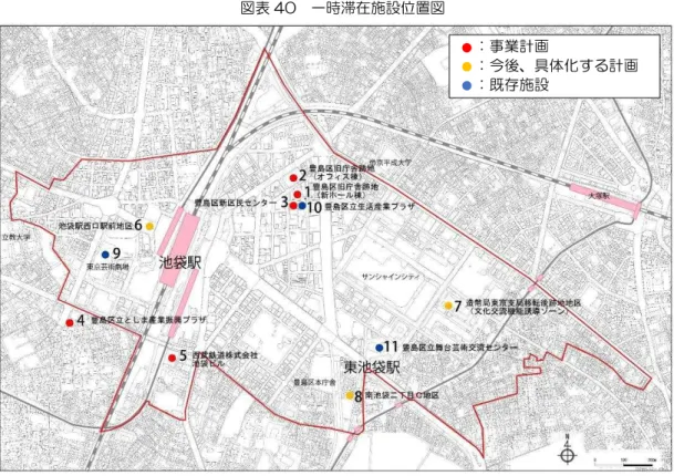 図表 40  ㄟ時滞在施設位置図 