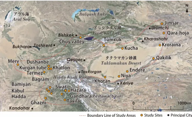 図 1  研究対象地域    Map of study areas 