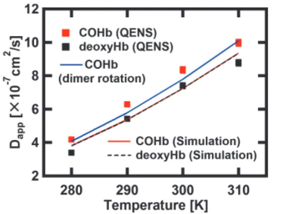Figure 3.    The Arrhenius plot of the residence times of deoxy-