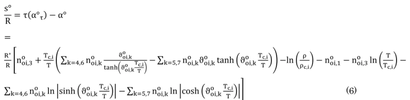 表 1  微量成分の GERG 式近似係数