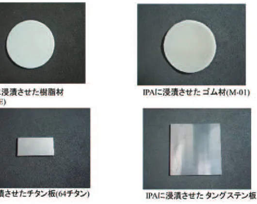 図 4.3-4  IPA 浸漬後の試験片外観 