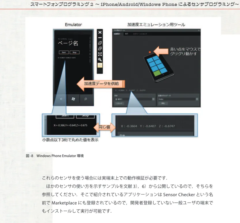 図 -8　Windows Phone Emulator 環境